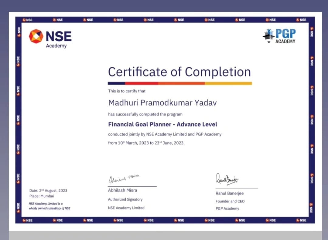 AMFI Registered Certificate
